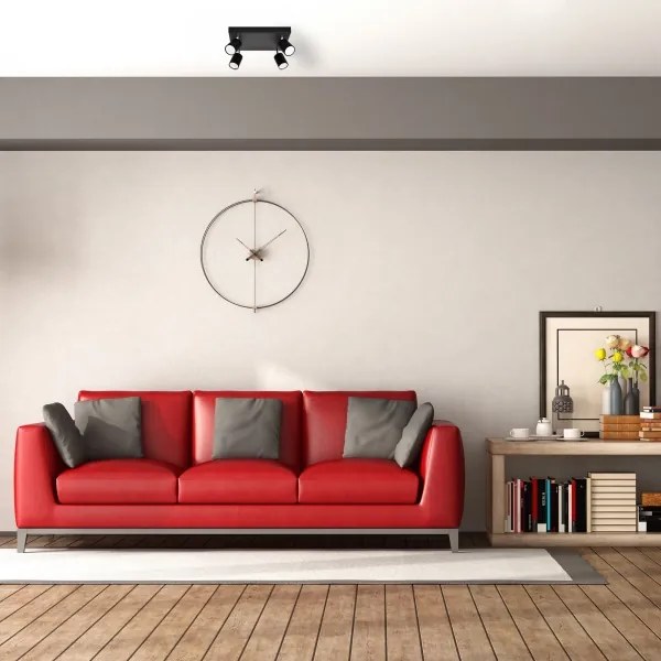 LED Luce Spot a LED TUNE 4xGU10/4,8W/230V nero