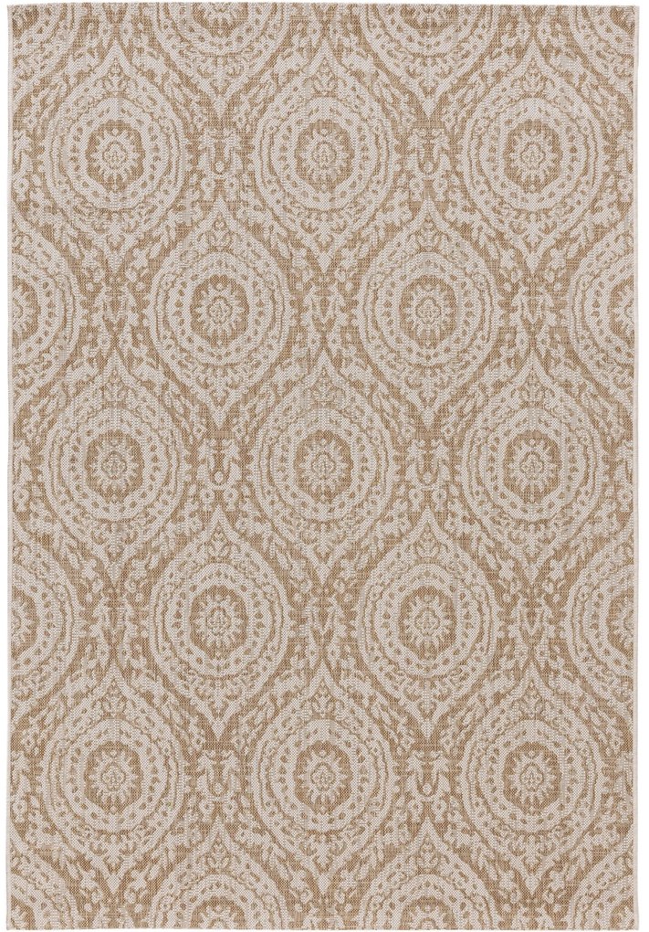 benuta Nest Tappeto per interno ed esterno Cleo Crema/Beige 200x290 cm - Tappeto outdoor per balcone, terrazzo e giardino