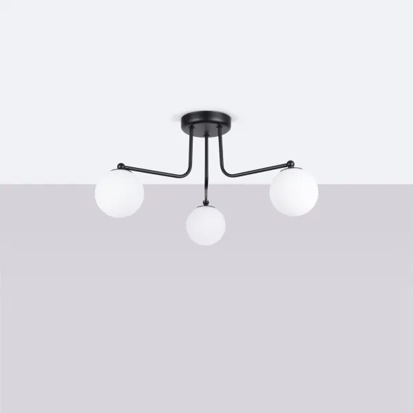 Sollux SL.1662 - Lampadario a sospensione con supporto rigido ASTRAL 3xG9/8W/230V nero