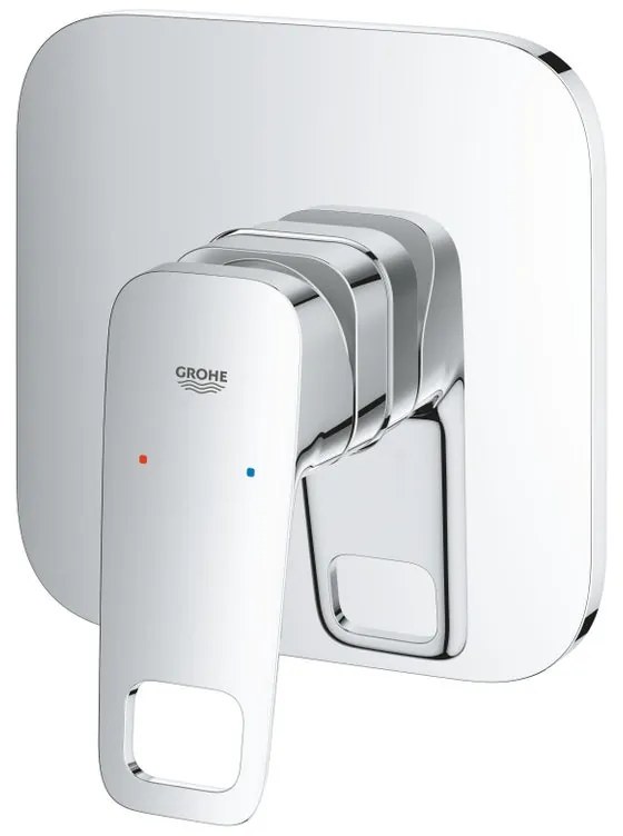 Rubinetto per doccia getto aerato ad incasso monocomando Clova Pulse argento lucido GROHE