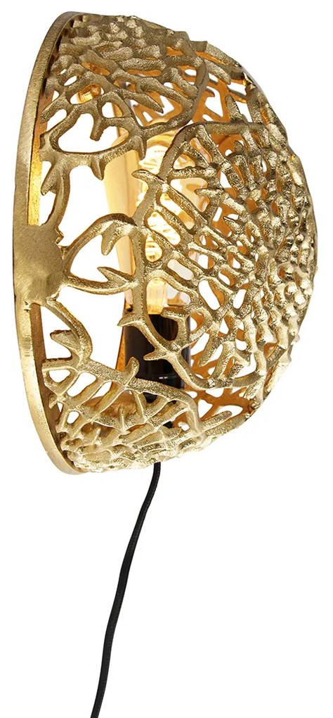 Applique da parete Art Déco oro - Maro