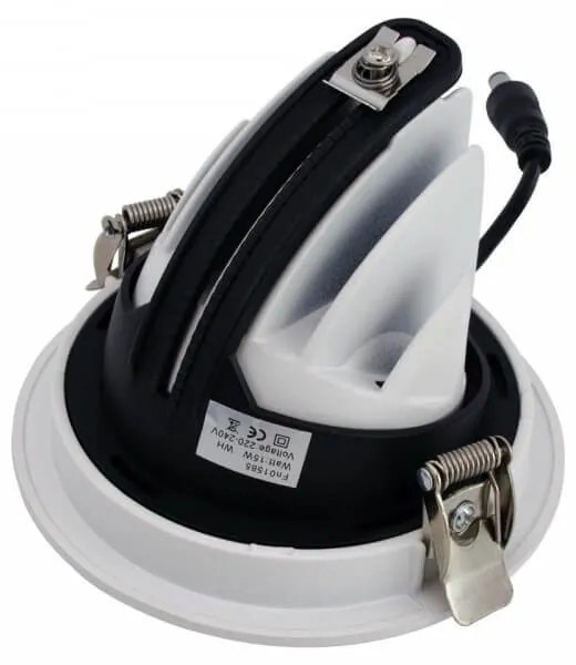 Faro LED da Incasso 15W Orientabile foro Ø100mm con driver Philips Colore Bianco Naturale 4.000K