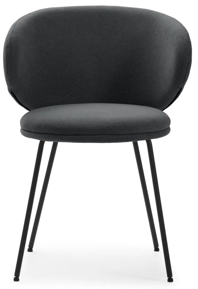 Set di sedie da pranzo grigio scuro in imbottito 2 pz Rush – Marckeric