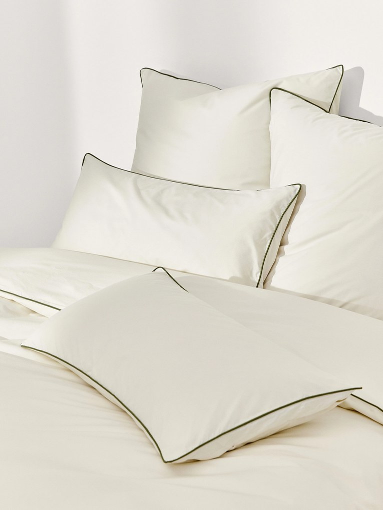 Copripiumino in cotone percalle con bordino Daria