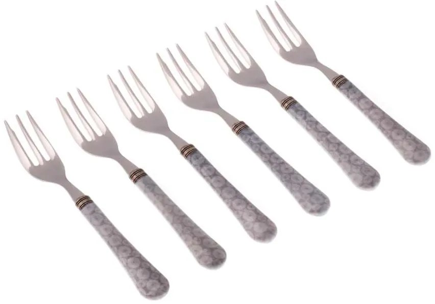 Set 6 Pz Forchette da Dolce - Posate Particolari Boston in Stile