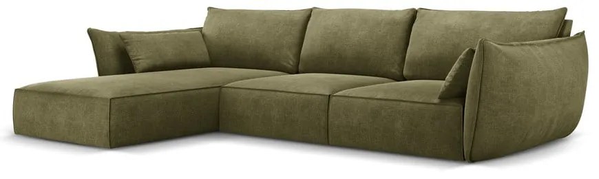 Divano angolare verde (angolo sinistro) Vanda - Mazzini Sofas