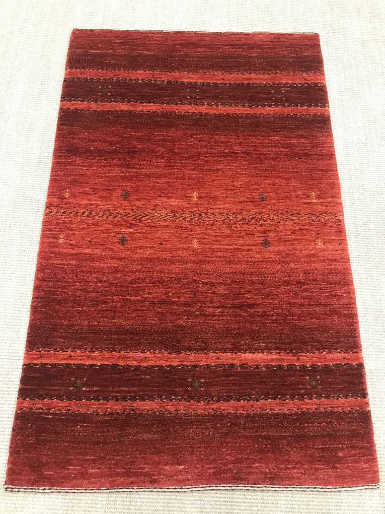 Loribaft Tappeto persiano 140 x 80 Rosso (Iran) Annodato A Mano