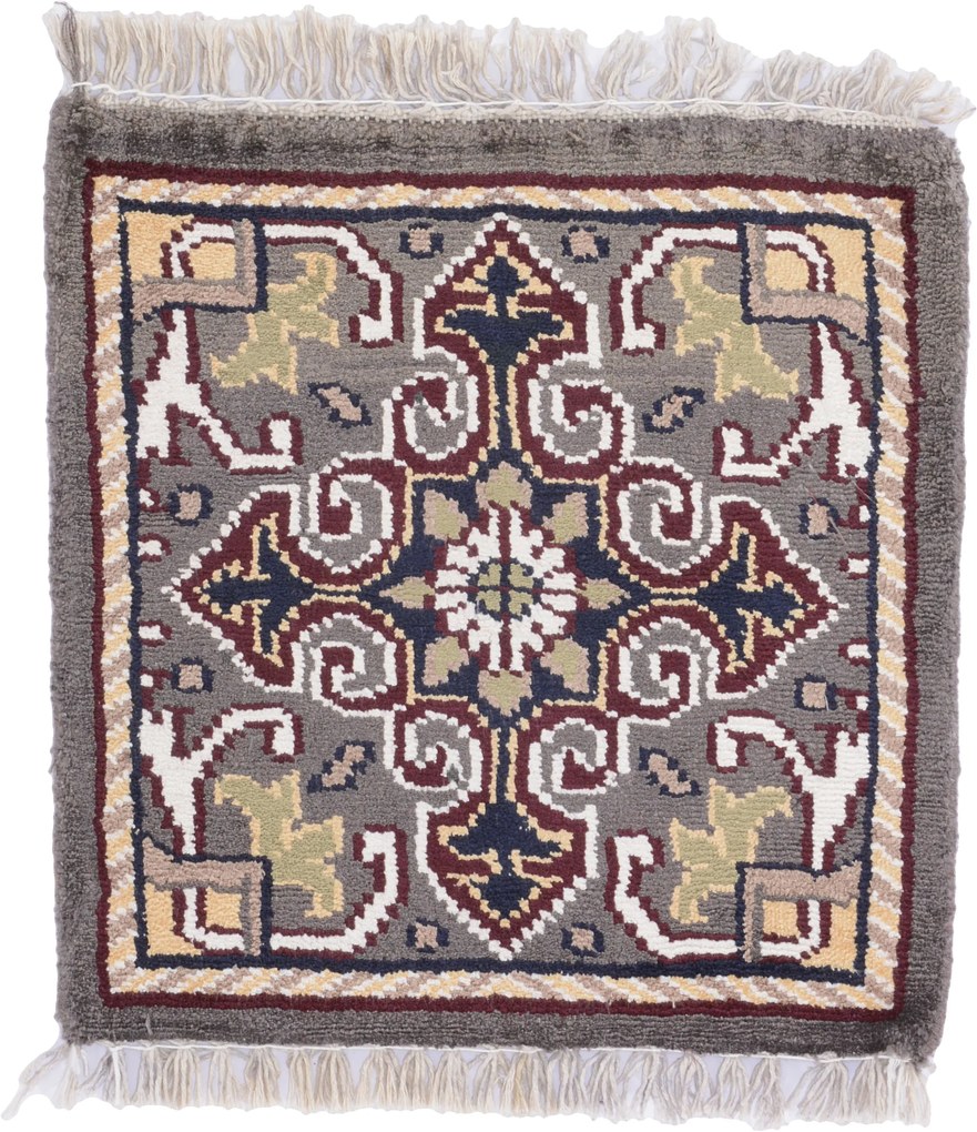 Agra Tappeto orientale 30x30 (Indian) Annodato A Mano