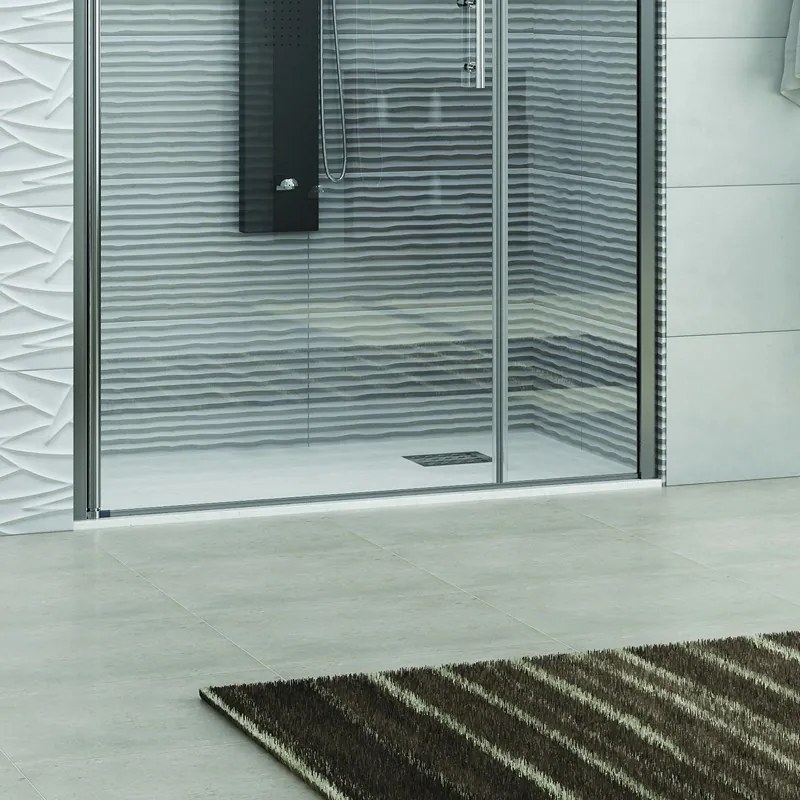 Kamalu - Porta battente doccia nicchia 110cm KS5000