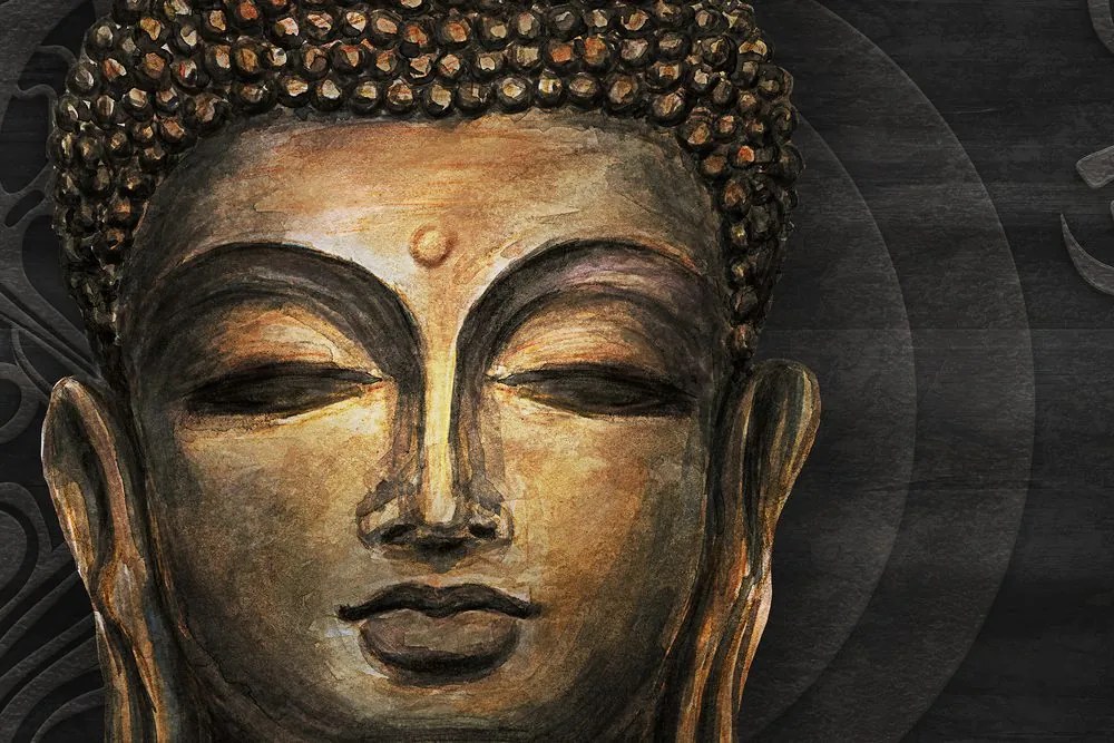 Stampa su tela – Viso del Buddha