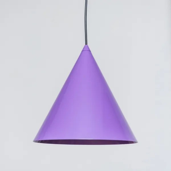 Lampadario a sospensione con cavo ETNA II 1xE27/15W/230V Ø 25 cm, viola