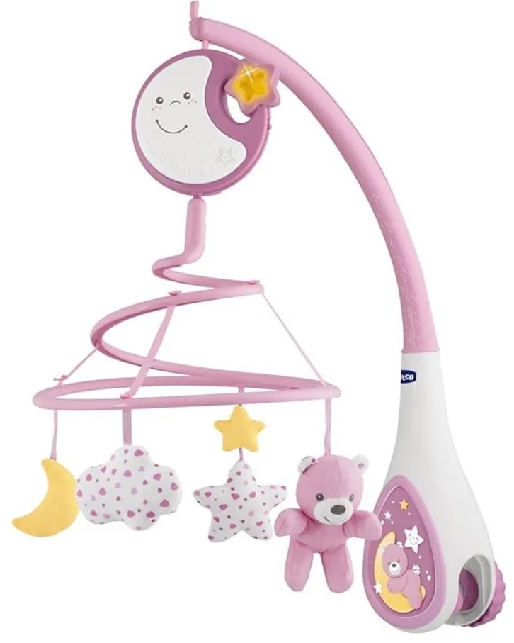 Chicco - Lettino mobile con melodia 3in1 NEXT2DREAMS 3xAA rosa