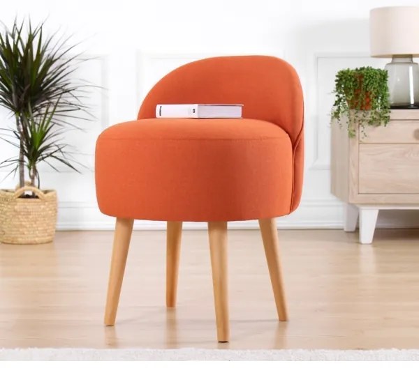 Poltroncina per bambini NIKI, diametro 46 cm, arancione