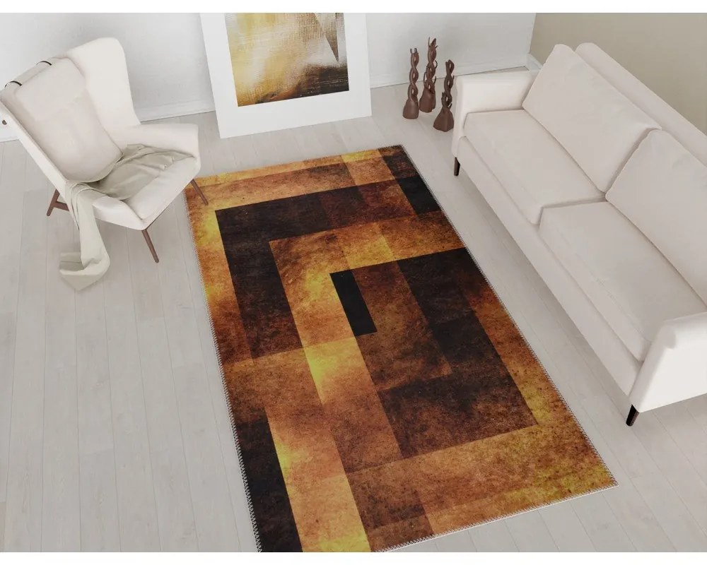 Tappeto lavabile arancione 80x150 cm - Vitaus
