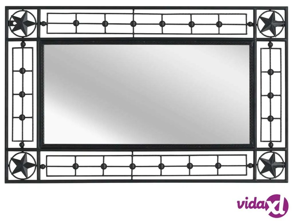 vidaXL Specchio da Parete Rettangolare 50x80 cm Nero
