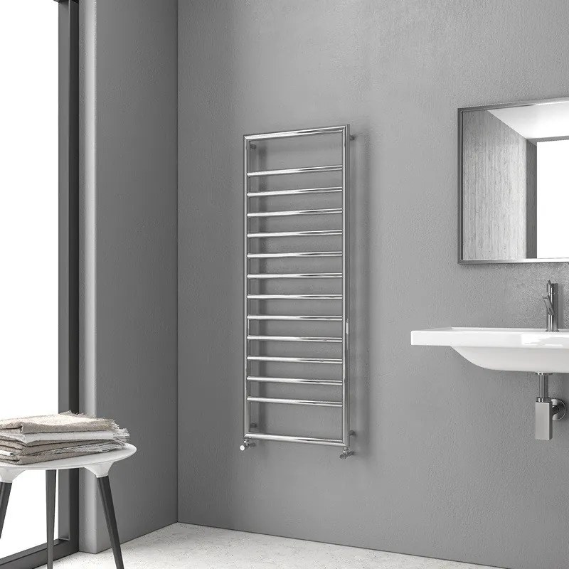 Kamalu - radiatore bagno 1300x500mm cromato interasse 462 mm kam-d7013c