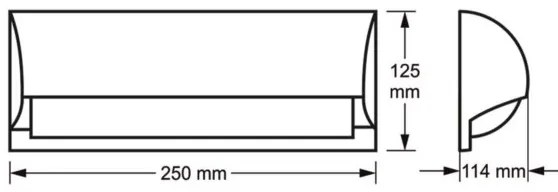 Applique da esterno FREON 1xE27/60W/230V IP54 antracite