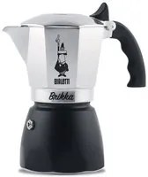 Caffettiera bialetti 0007317 brikka cromo satinato e nero