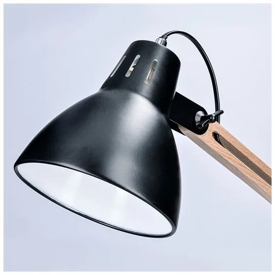 Solight WO57-B − Lampada da tavolo FALUN 1xE27/25W/230V nero