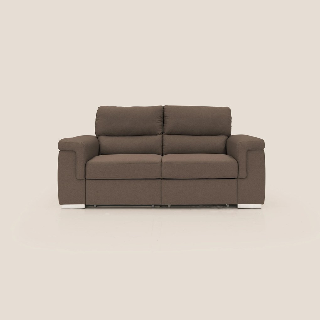 Spazio Divano con 2 panche estraibili in tessuto simil cotone impermeabile T13