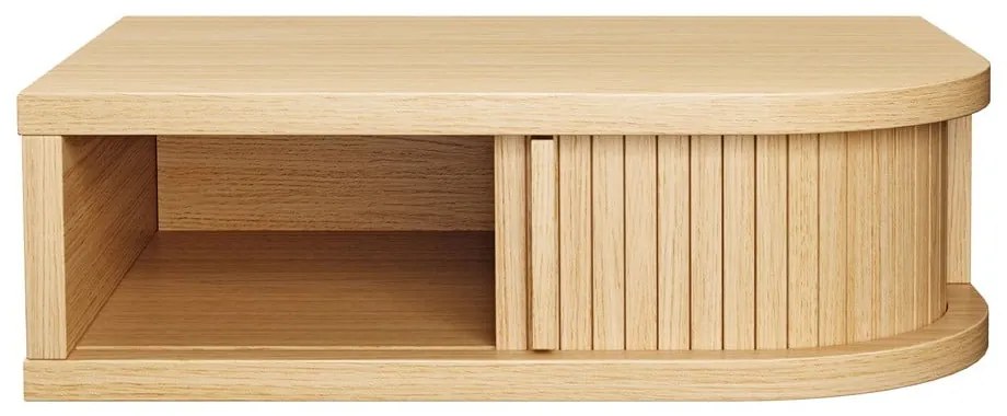 Comodino colore naturale con effetto rovere Farsta – Woodman