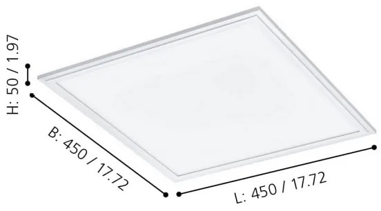 Eglo 900045 - Plafoniera LED dimmerabile SALOBRENA-Z LED/21,5W/230V bianco