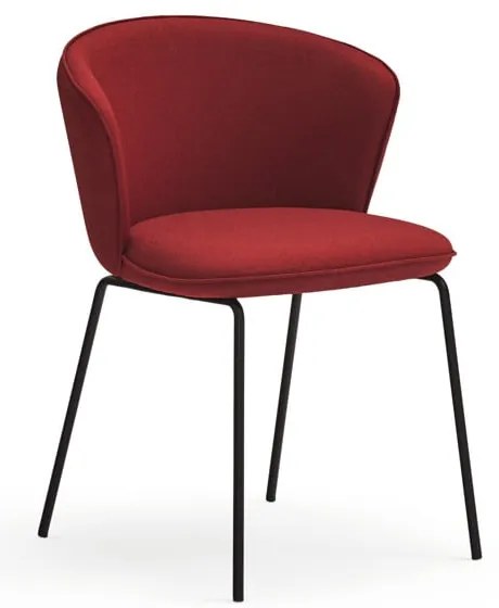 Set di sedie da pranzo rossa in imbottito 2 pz Add – Teulat