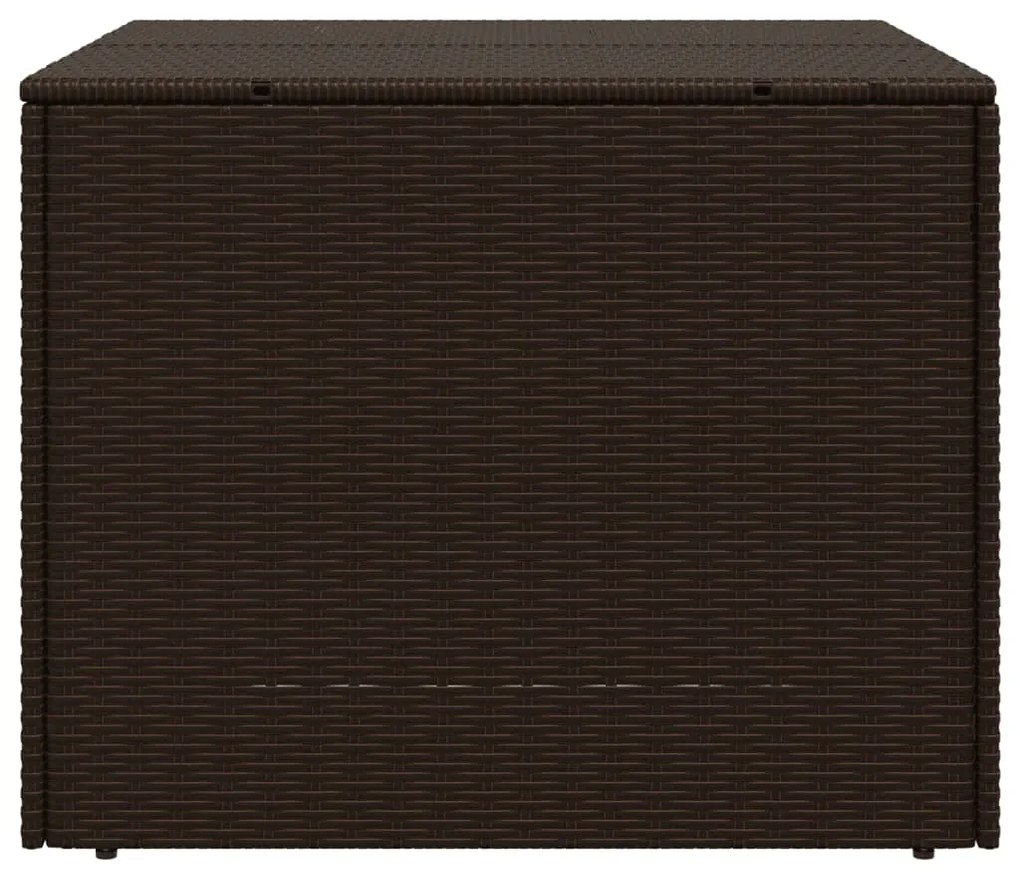 Contenitore da giardino marrone 291l in polyrattan