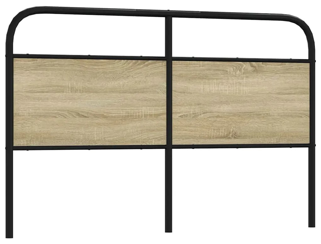 Testiera Rovere Sonoma 150 Cm İn Acciaio E Legno Multistrato /