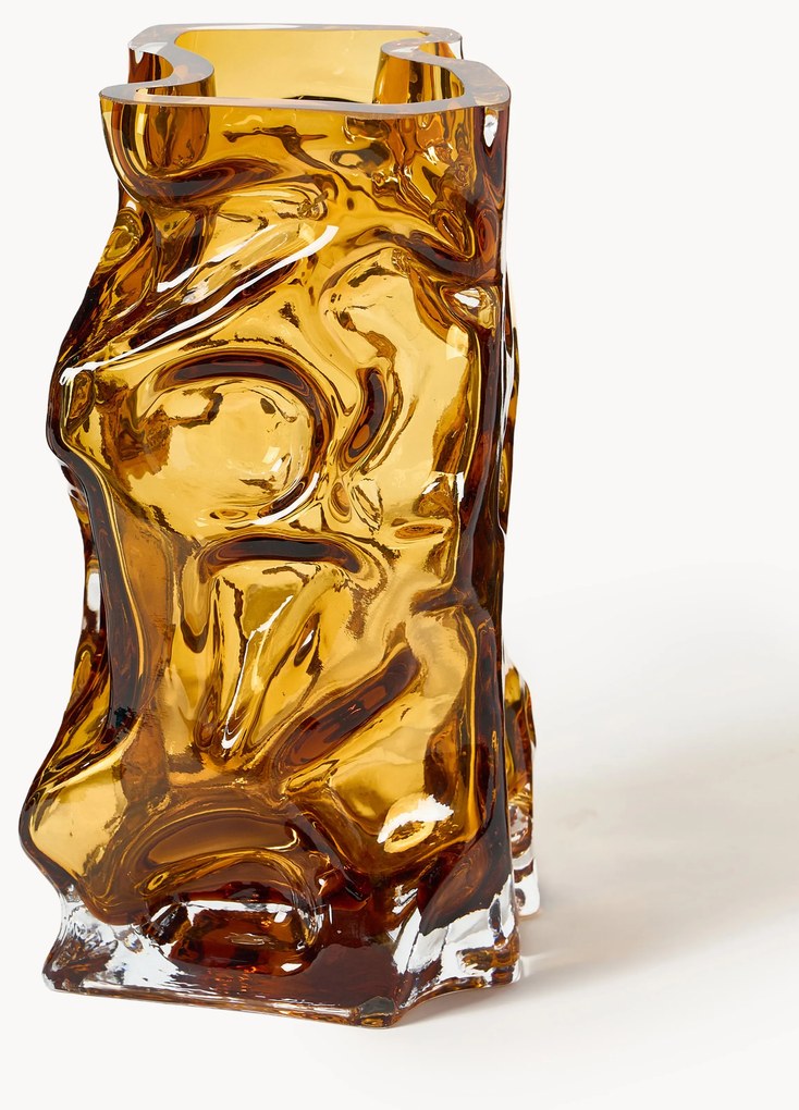 Vaso in vetro soffiato Ice, alt. 25 cm