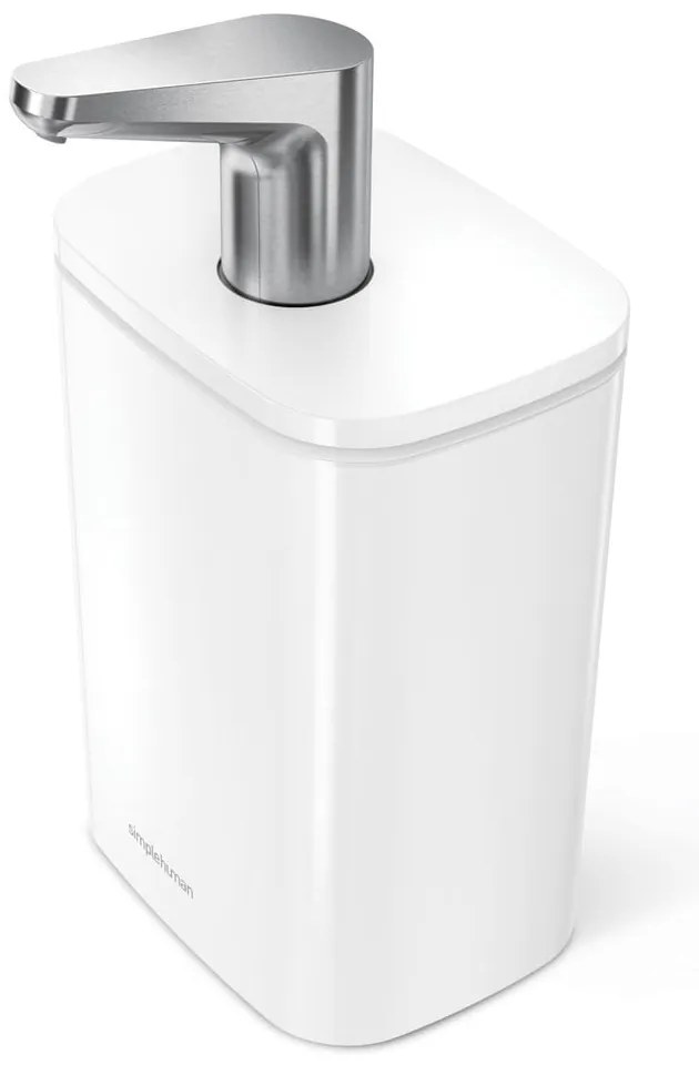 Dispenser di sapone in acciaio bianco 473 ml Pulse - simplehuman