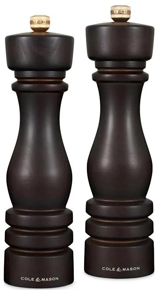 Cole&Mason - Set di macina sale e pepe LONDON 2 pz 22 cm faggio/marrone