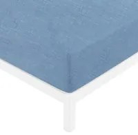 Lenzuolo con angoli 1 piazza e mezza melange azzurro