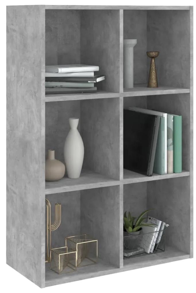 Libreria/credenza grigio cemento 66x30x97,8 cm in truciolato