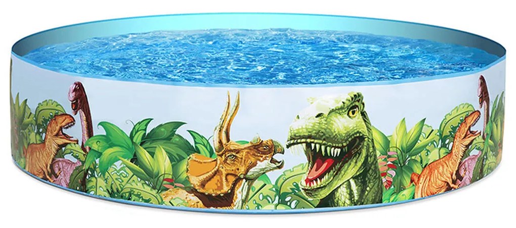 Bestway Piscina Rigida per Bambini PVC Dinosauri 183x38 cm +2 Anni Giardino 55022