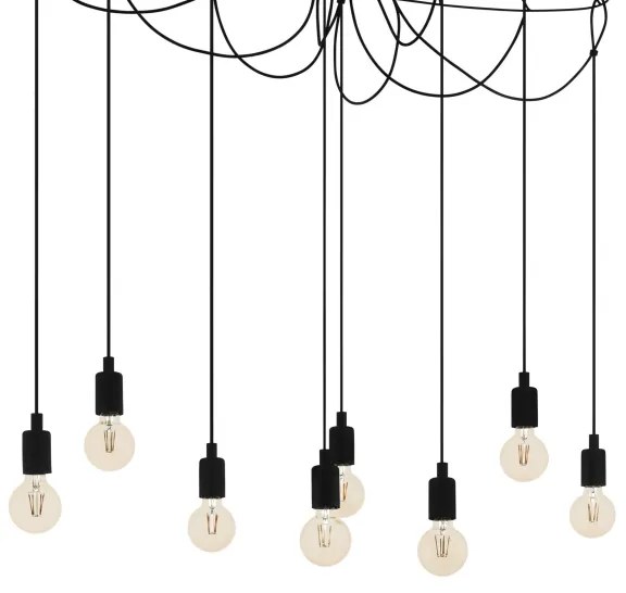 Eglo 43322 - Lampadario a sospensione con filo HOGSMILL 8xE27/40W/230V