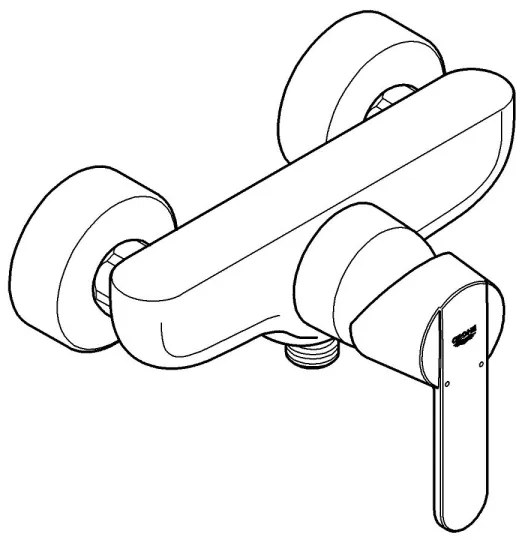 GROHE 32888000 - Miscelatore doccia GET DN 15 cromo lucido