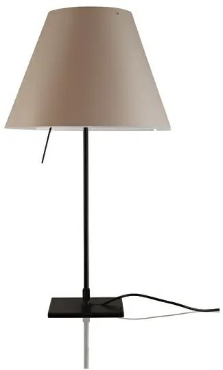 Luceplan - Costanzina Lampada da Tavolo Nero/Shaded Grigio Pietra Luceplan