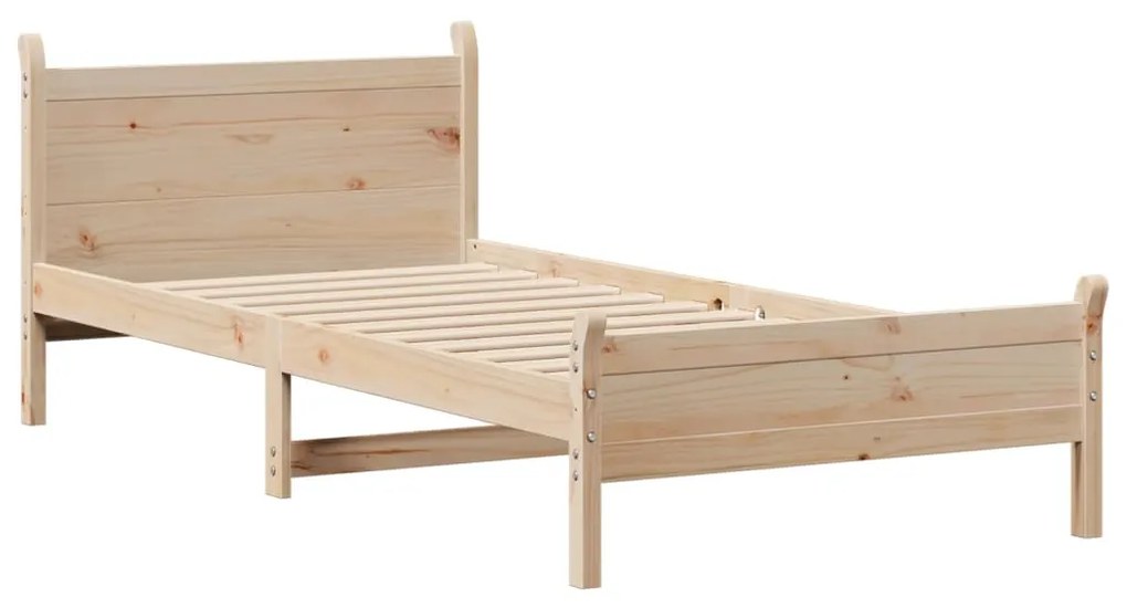 Letto senza materasso 90x190 cm in legno massello di pino