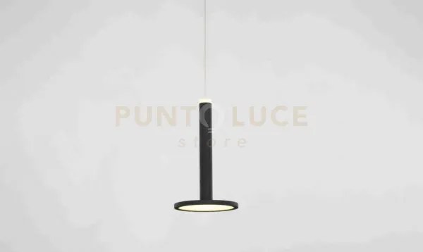 Pendente senza rosone d' attacco tua, led/9w 800lm 3000k, nero opac...