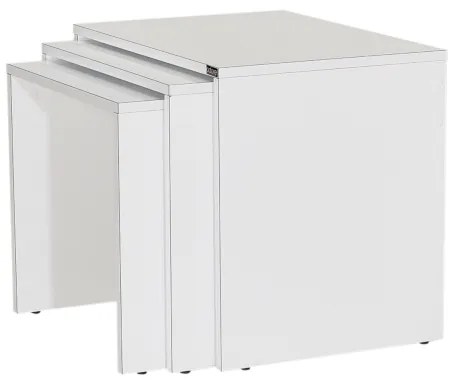 SET 3x Tavolino bianco