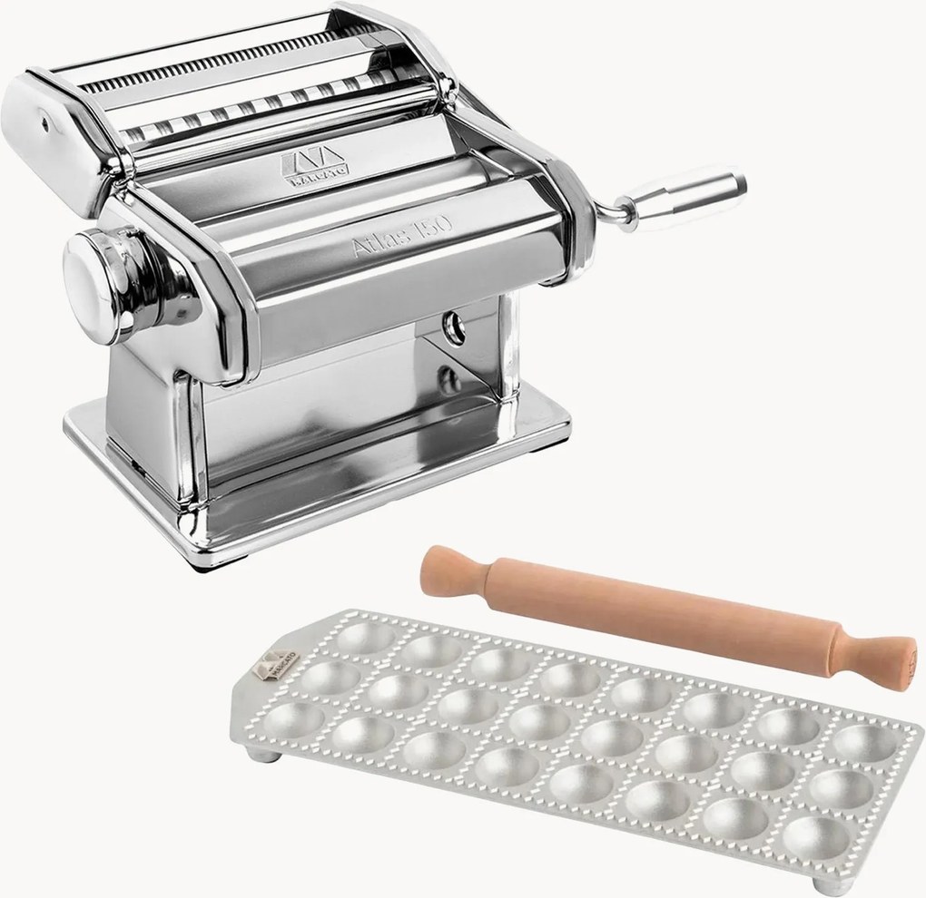 Set di 2 stampi per ravioli rotondi 40 mm con Atlas 150 Design Marcato