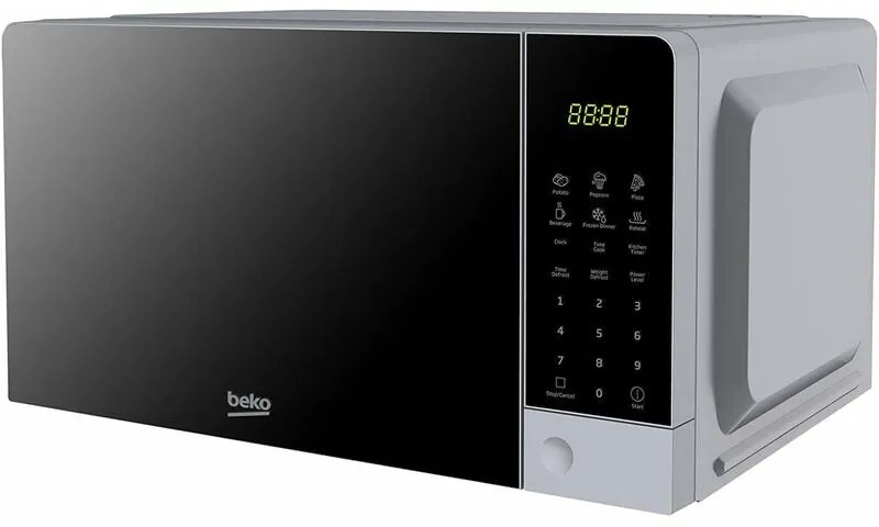 Beko - MOC201103S - Forno a Microonde, Digitale, 20 l, 700 w, Argento, ‎45,2 x 32,5 x 26,2 cm