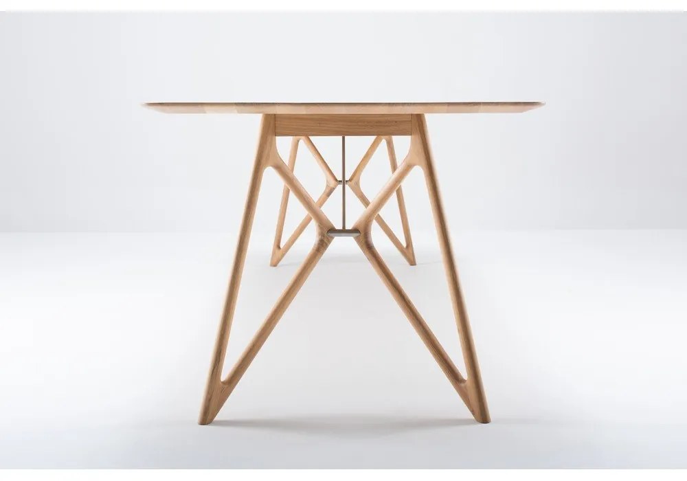 Tavolo da pranzo con piano in rovere 240x90 cm Tink - Gazzda