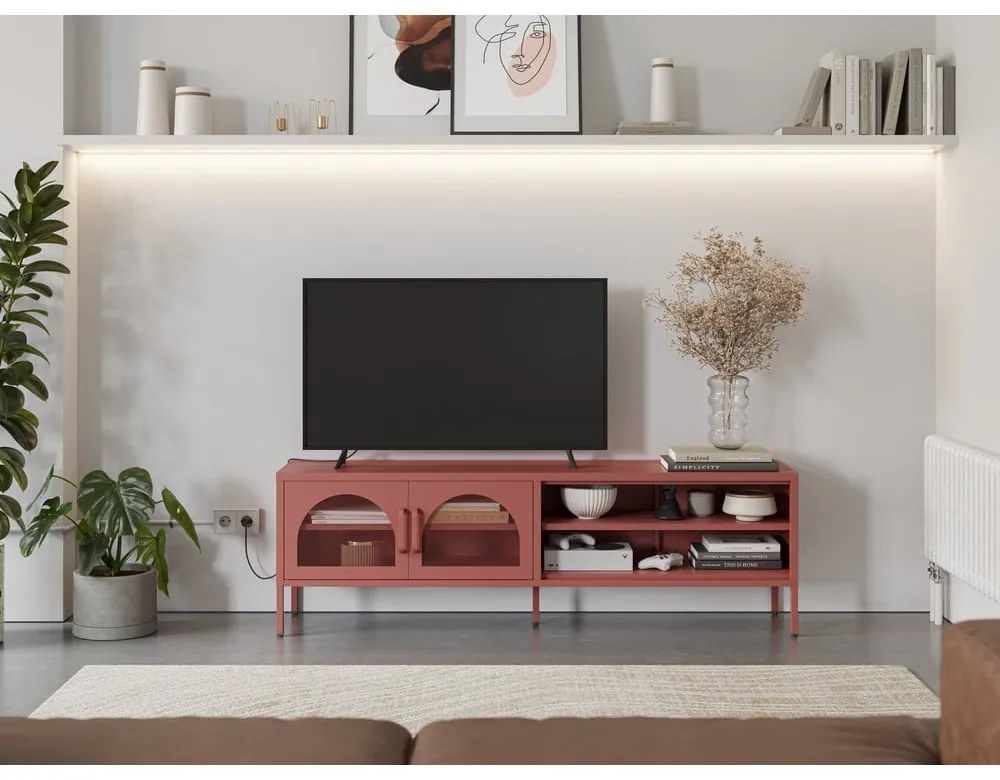 Mobile TV color mattone 160x50 cm Diora - Marckeric