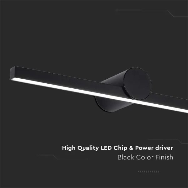 Lampada LED per specchio da bagno 10W/230V 3000K IP65 nera