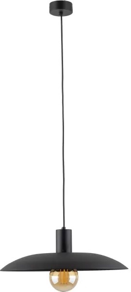 Lampadario a sospensione con filo ASTRA 1xE27/15W/230V diametro 41 cm nero