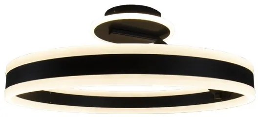 Lampadario a plafone LED dimmerabile LED/86W/230V 3000-6500K nero + telecomando