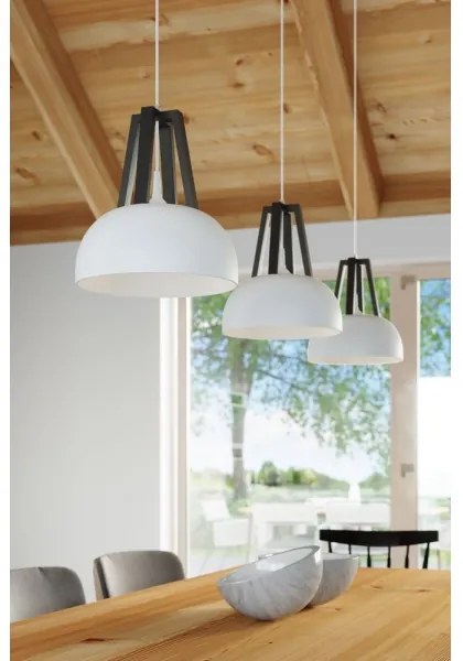 Sollux SL.0387 - Lampadario a sospensione con filo CASCO 1xE27/60W/230V diametro 30 cm