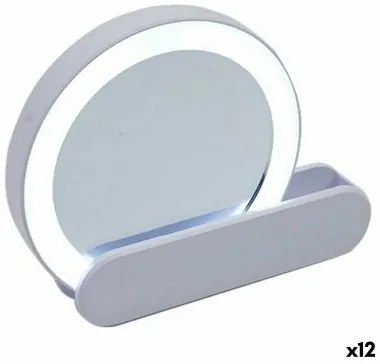 Specchio Luce LED 9 x 2 x 10 cm Bianco ABS (12 Unità)